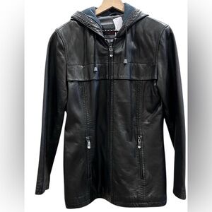 Fleet Street leather coat